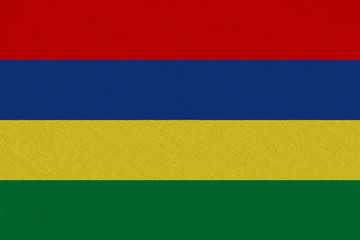 Mauritius fabric flag