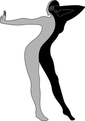 silhouette of a woman