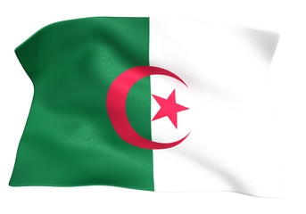 Naklejka premium アルジェリア国旗