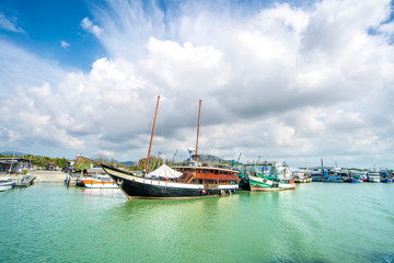 Fishing boats in the port 
