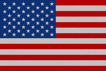 Fototapeta premium United States fabric flag