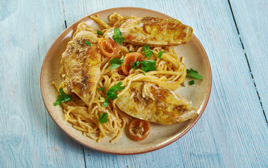 Spicy Chicken Lazone Pasta