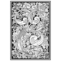 carved openwork pattern. indonesia motif. Pattern suitable for laser cutting, plotter cutting or printing