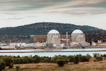 Nuclear power plant in the center of Spain
