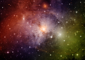 Naklejka premium galaxy in a free space