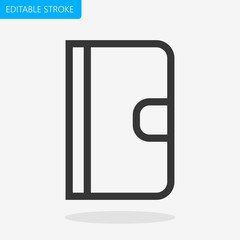 Notebook Icon Editable Stroke  Pixel Perfect Vector
