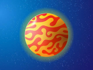 Space Concept Planet Fantastic world illustration