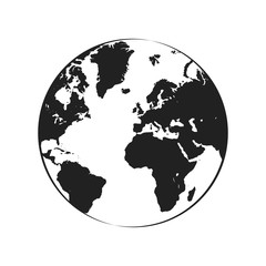 World Map Globe Vector