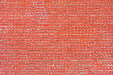 Red brick wall as texture, background