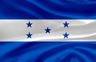 Honduras waving flag illustration.