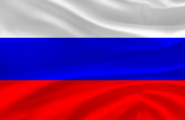Russia waving flag illustration.