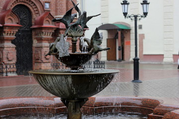 Foot walks around the city Kazan. Its views of wonderful streets! Tatarstan.