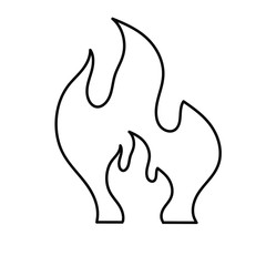 frame Fire Line Icon