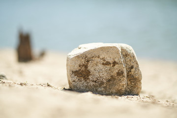 stone on beach