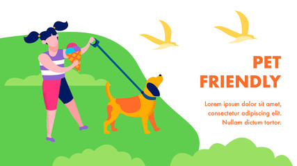 Pet Friendly Landing Page in Flat Natural Style