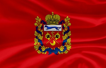 Orenburg waving flag illustration.