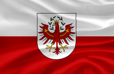 Tirol waving flag illustration.