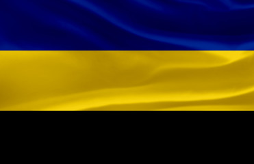 Gelderland waving flag illustration.