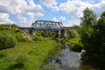 Fototapeta premium bridge over the river