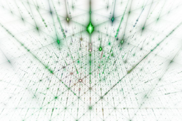 Abstract fractal shapes. Fantasy colorful chaotic fractal texture. 3D rendering illustration pattern.