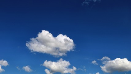blue sky with white clouds