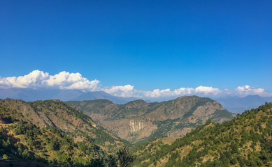 Fototapeta premium mountain landscape with blue sky
