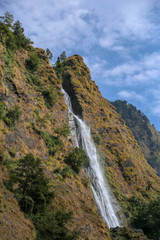 Fototapeta na wymiar A waterfall in the himalayas