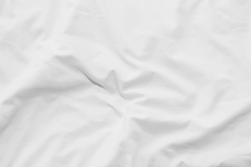 Close up of bedding White sheets with copy space.
