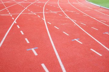 Fototapeta premium Running track texture of sport background