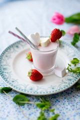 苺のスムージー