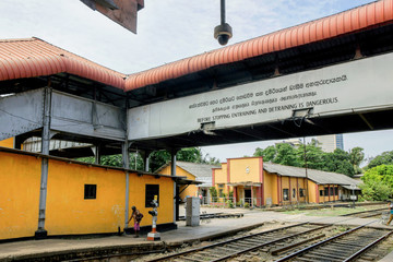 old train station in Colombo , Sri Lanka 