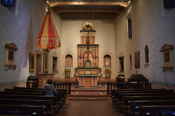 San Diego, CA., U.S.A. Jan. 27, 2017.  Mission Basilica San Diego de Alcalá.  Founded on July 16, 1769, by Franciscan friar, Father Junípero Serra. Mission Alcala was the first-The Mother Mission.
