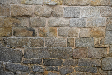 close-up of a stone wall