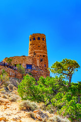 Desert View Watchtower, Grand Canyon in Arizona, Southern Rim.