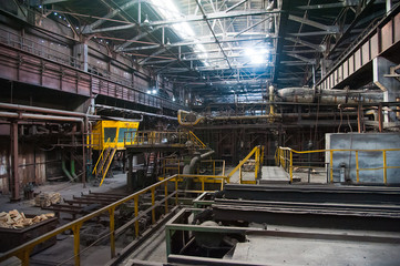 Old abandoned metallurgical plant