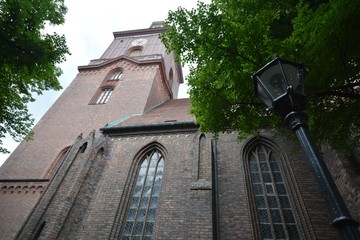 Evangelical Saint Nikolai Church in Berlin Spandau on June 10, 2015, Germany