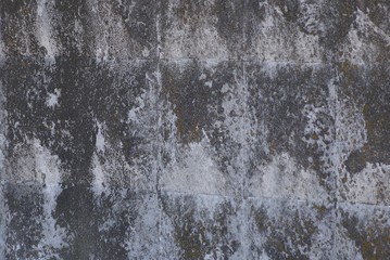 gray stone texture from dirty old concrete wall in a fence