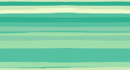 Photo sur Plexiglas Rayures horizontales Vert, Turquoise Vector Aquarelle Sailor Stripes Suit Seamless Summer Pattern. Les coups de pinceau horizontaux tracent la conception de vêtements textiles grunge vintage. Trace à la mode peinte à l& 39 encre, impressions géométriques inégales.