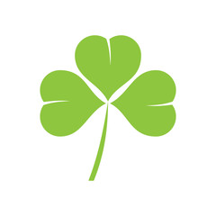 Clover icon on background for graphic and web design. Simple vector sign. Internet concept symbol for website button or mobile app.