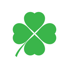 Clover icon on background for graphic and web design. Simple vector sign. Internet concept symbol for website button or mobile app.