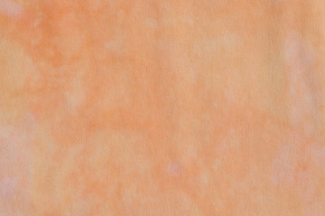 orange  watercolor pastel painted on paper background texture
