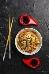 Wok сhinese noodles in a cup