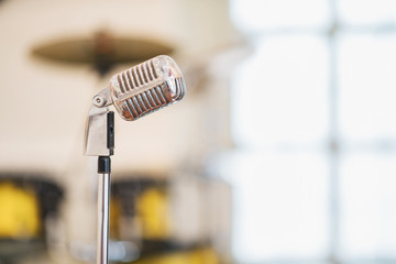 retro styled microphone
