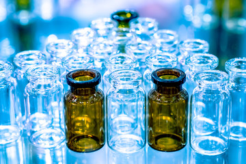 Laboratory glassware. Reagent bottles. Medical glass flasks. Analysis of the composition of substances. Chemical examination. Chemical industry. Medicines. Pharmacology.
