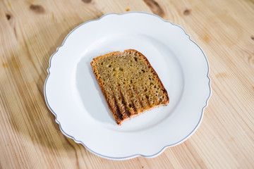 Bread with butter.
