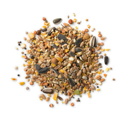  Heap of bird food mixture