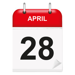 Daily calendar April day 28