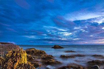 Seascape along the the shoreline of coastal Nova Scotia.