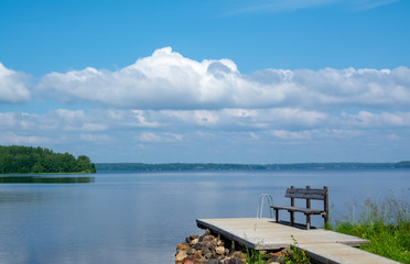 Lake landscape in Finland