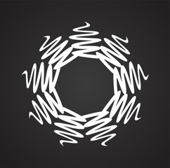 Sun icon on background for graphic and web design. Simple vector sign. Internet concept symbol for website button or mobile app.